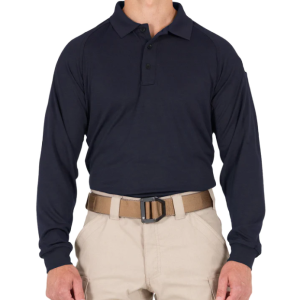 MEN'S PERFORMANCE LONG SLEEVE POLO - First Tactical